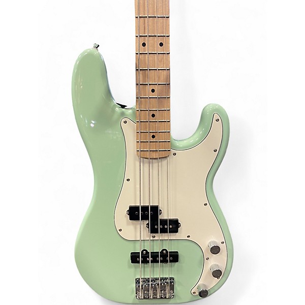 Used Squier Precision Bass Seafoam Green Electric Bass Guitar