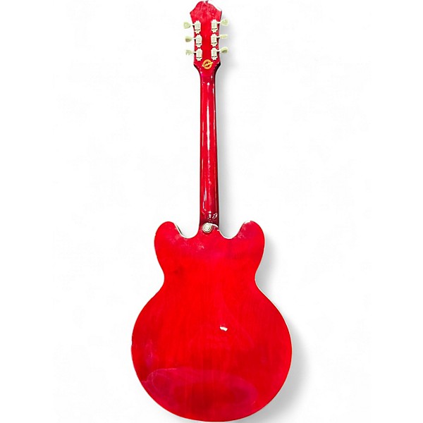 Used Epiphone ES335 Pro Candy Apple Red Hollow Body Electric Guitar