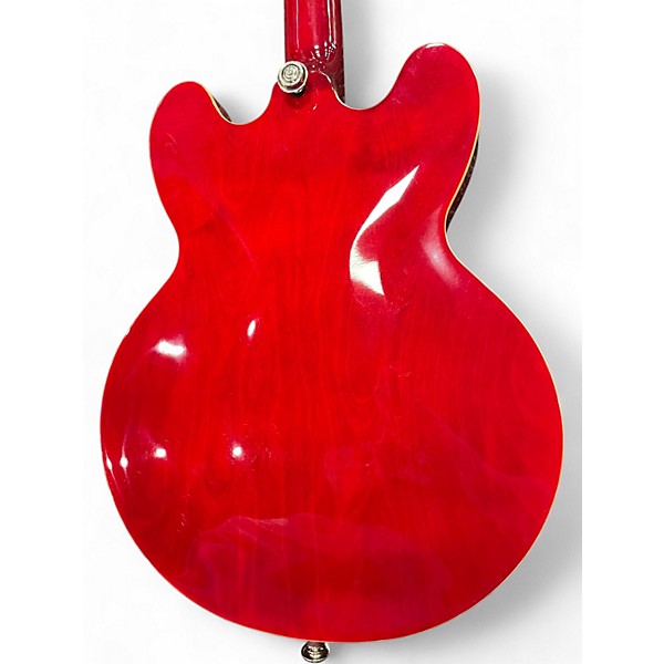 Used Epiphone ES335 Pro Candy Apple Red Hollow Body Electric Guitar