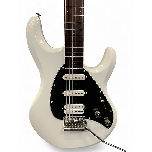 Used Sterling by Music Man Sub Silo 3 White Solid Body Electric Guitar