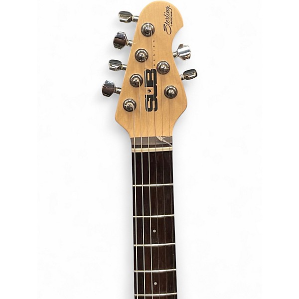 Used Sterling by Music Man Sub Silo 3 White Solid Body Electric Guitar