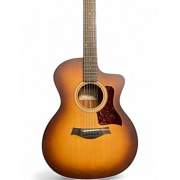 Used Taylor 214CE-K Sunburst Acoustic Electric Guitar