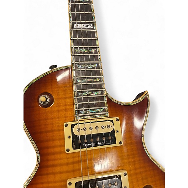 Used ESP LTD EC1000 Honey Burst Solid Body Electric Guitar