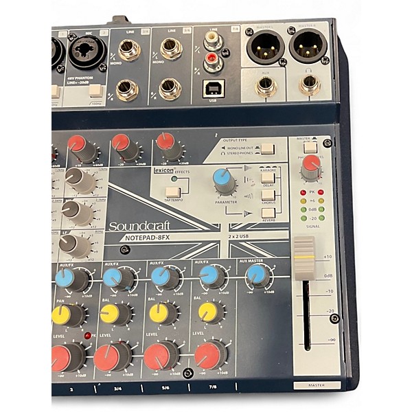 Used Soundcraft NOTEPAD-8FX Unpowered Mixer