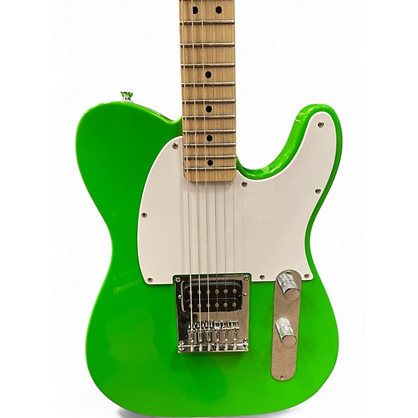 Used Squier SONIC ESQUIRE LIME GREEN Solid Body Electric Guitar