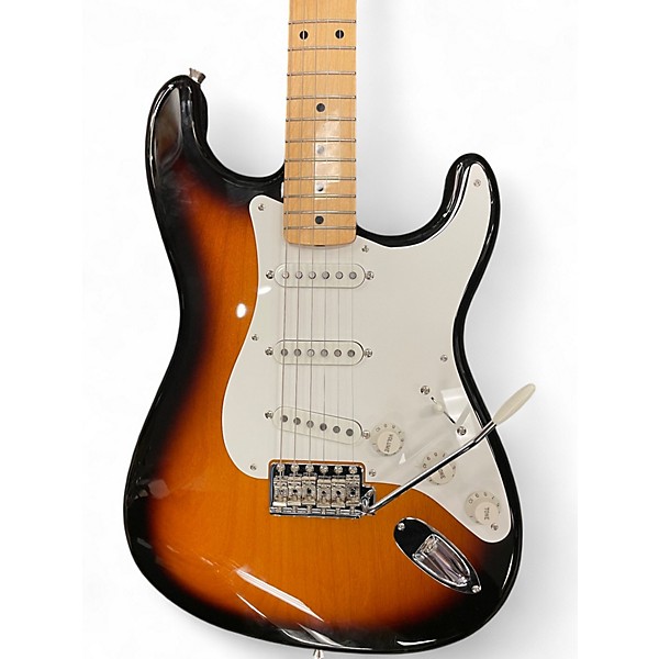 Used Fender MIJ 1950's Heritage Stratocaster 2 Tone Sunburst Solid Body Electric Guitar