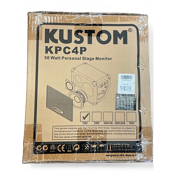 Used Kustom PA KPC4P Powered Monitor