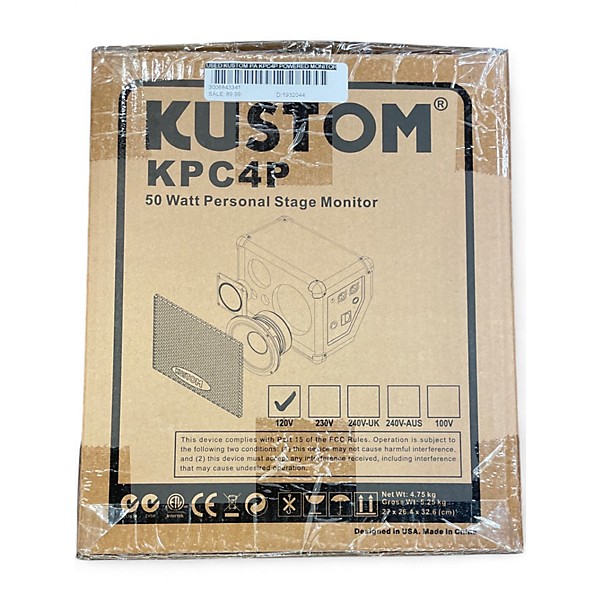 Used Kustom PA KPC4P Powered Monitor