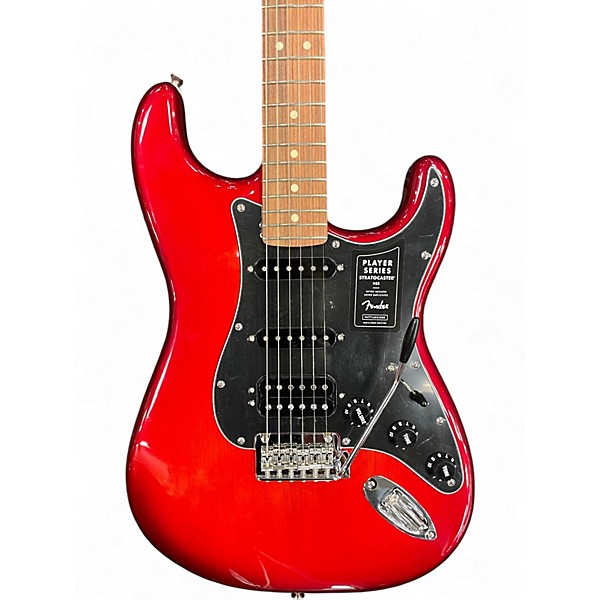 Used Fender Player Stratocaster HSS Candy Apple Red Solid Body Electric Guitar