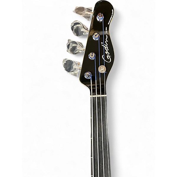 Used Godin A4 Ulta fretless Natural Electric Bass Guitar