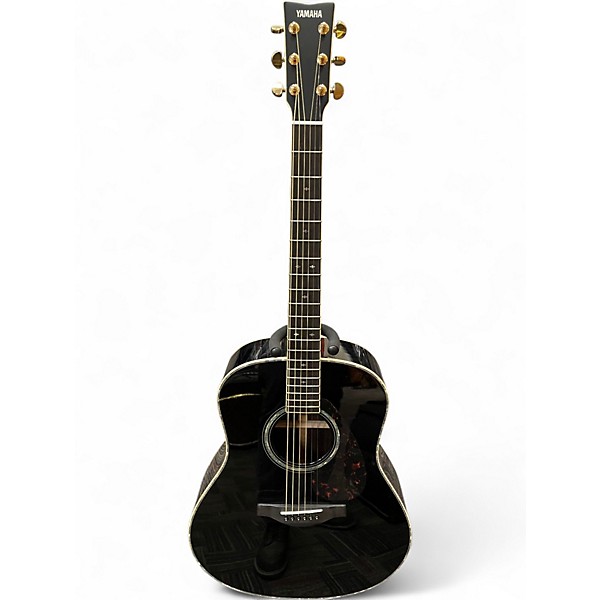 Used Yamaha LL16D Black Acoustic Guitar Black | Guitar Center