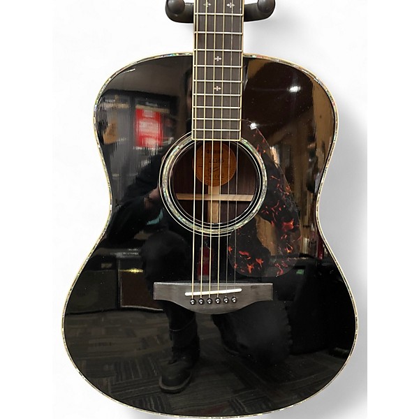 Used Yamaha LL16D Black Acoustic Guitar Black | Guitar Center