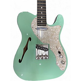Used Fender Two Tone Telecaster Thin-Line Surf Green Hollow Body Electric Guitar