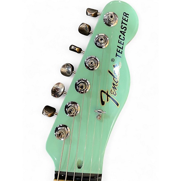 Used Fender Two Tone Telecaster Thin-Line Surf Green Hollow Body Electric Guitar