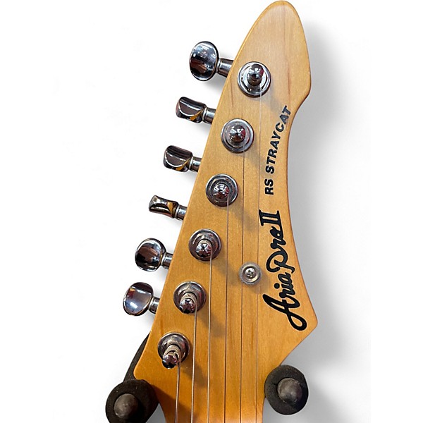 Used Aria RS Straycat Cream Solid Body Electric Guitar