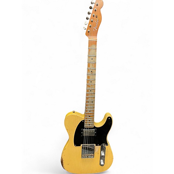 Used Fender JOE BONAMASSA THE BLUDGEON WORN YELLOW Solid Body Electric Guitar