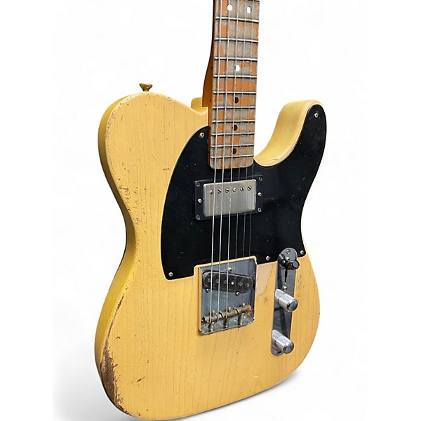 Used Fender JOE BONAMASSA THE BLUDGEON WORN YELLOW Solid Body Electric Guitar