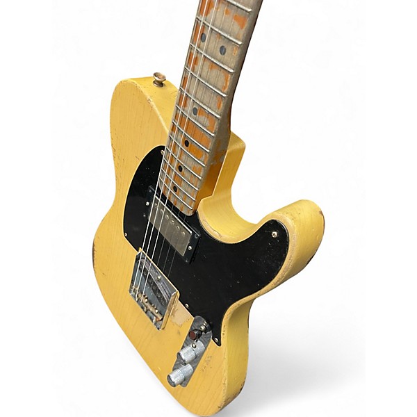 Used Fender JOE BONAMASSA THE BLUDGEON WORN YELLOW Solid Body Electric Guitar