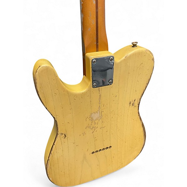 Used Fender JOE BONAMASSA THE BLUDGEON WORN YELLOW Solid Body Electric Guitar