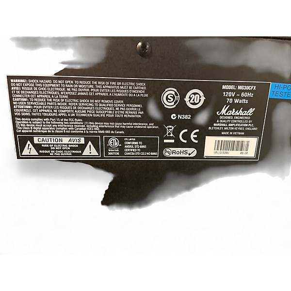 Used Marshall MG30FX 1x10 30W Guitar Combo Amp