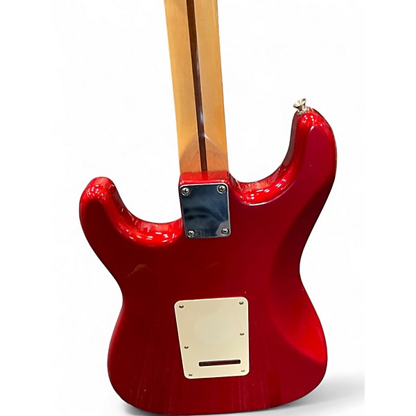 Used Fender Standard Stratocaster Chrome Red Solid Body Electric Guitar