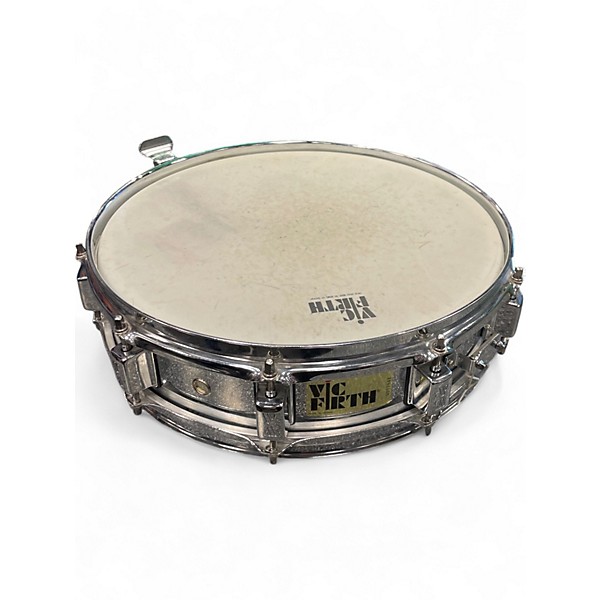 Used Vic Firth 14in STUDENT PERCUSSION KIT SNARE Silver Drum