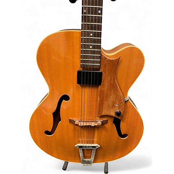 Vintage 1990 Heritage Eagle Antique Natural Hollow Body Electric Guitar