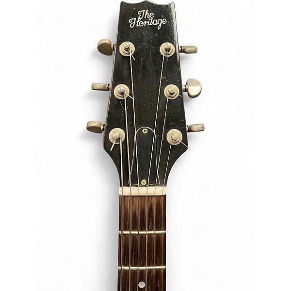 Vintage 1990 Heritage Eagle Antique Natural Hollow Body Electric Guitar