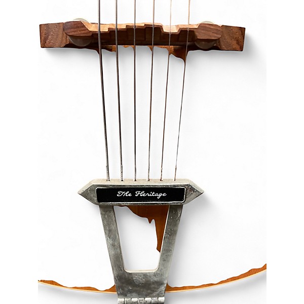 Vintage 1990 Heritage Eagle Antique Natural Hollow Body Electric Guitar