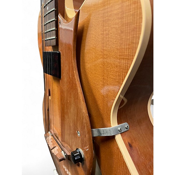 Vintage 1990 Heritage Eagle Antique Natural Hollow Body Electric Guitar