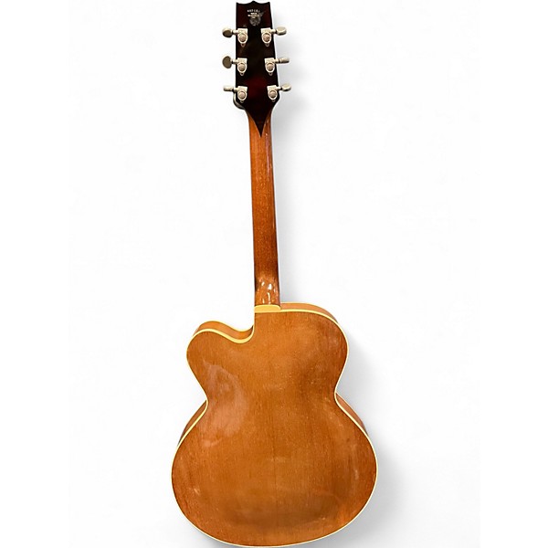 Vintage 1990 Heritage Eagle Antique Natural Hollow Body Electric Guitar