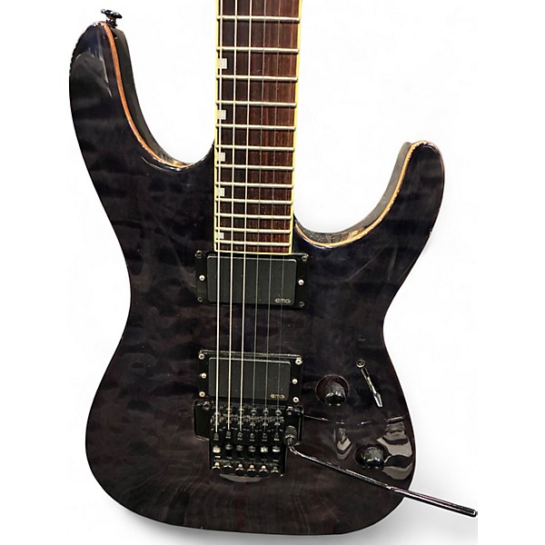 Used ESP LTD MH301 Trans Black Solid Body Electric Guitar