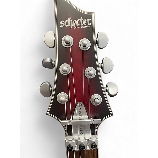 Used Schecter Guitar Research C-1 FR S PLATINUM SUSTAINIAC Black Cherry Solid Body Electric Guitar