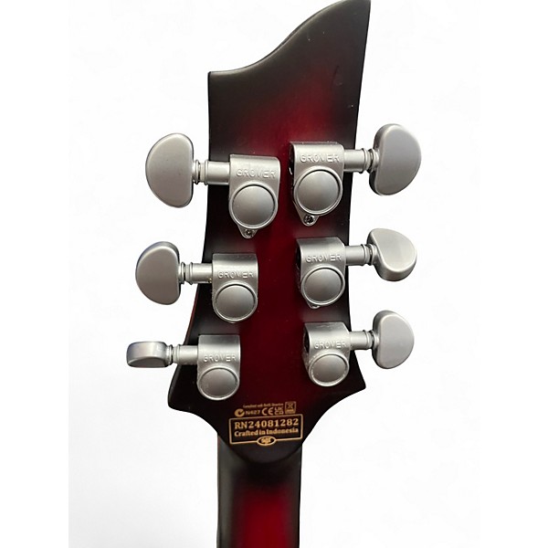 Used Schecter Guitar Research C-1 FR S PLATINUM SUSTAINIAC Black Cherry Solid Body Electric Guitar