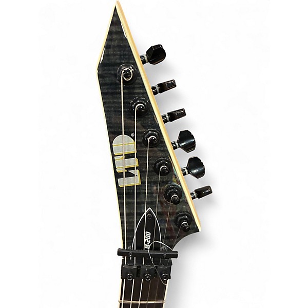 Used ESP LTD M200 Trans Black Solid Body Electric Guitar