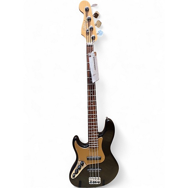 Used 2010 Fender American Deluxe Jazz Bass Left Handed Black Electric Bass Guitar