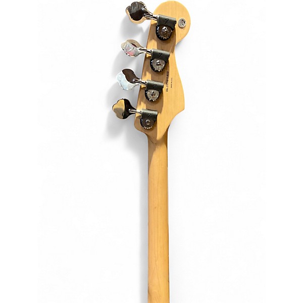 Used 2010 Fender American Deluxe Jazz Bass Left Handed Black Electric Bass Guitar