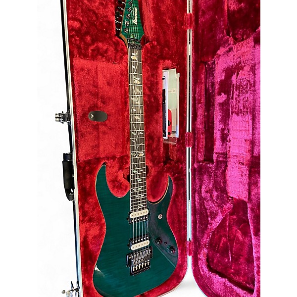 Used Ibanez RG8520 GE Green Solid Body Electric Guitar