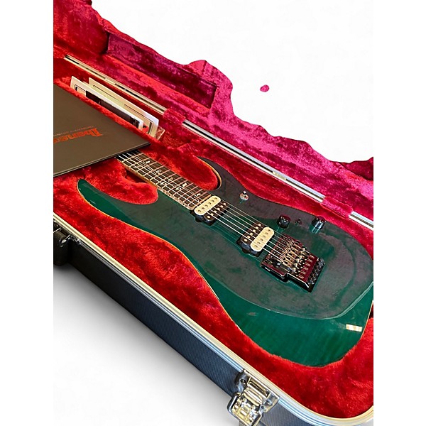 Used Ibanez RG8520 GE Green Solid Body Electric Guitar