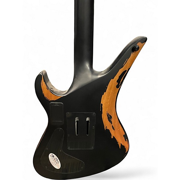 Used Schecter Guitar Research Synyster Gates Custom-S Relic Distressed Satin Black Solid Body Electric Guitar