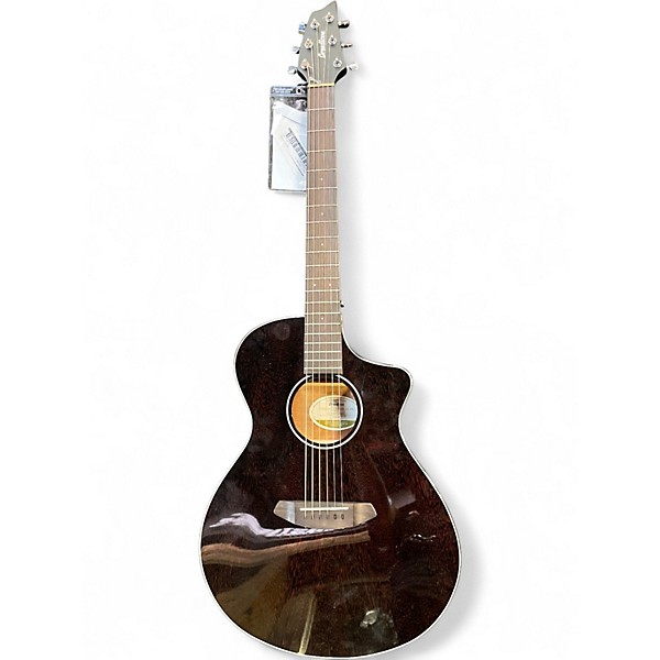 Used Breedlove Discovery Concert Cutaway Black Acoustic Electric Guitar