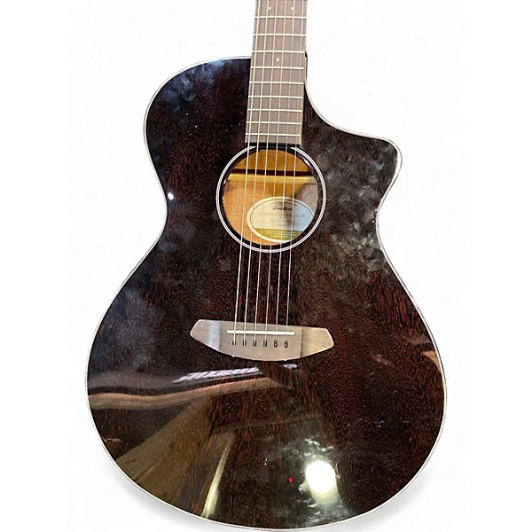 Used Breedlove Discovery Concert Cutaway Black Acoustic Electric Guitar