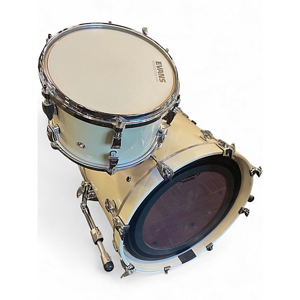 Used Yamaha 3 Piece ABSOLUTE HYBRID MAPLE 3 PC SHELL PACK POLAR WHITE  Drum Kit