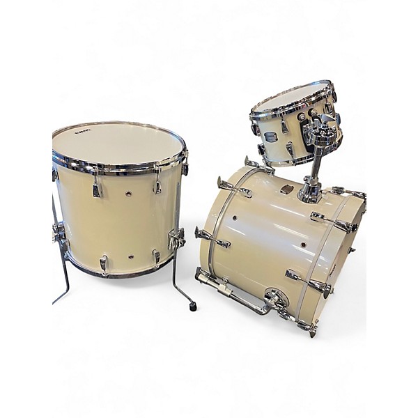Used Yamaha 3 Piece ABSOLUTE HYBRID MAPLE 3 PC SHELL PACK POLAR WHITE  Drum Kit