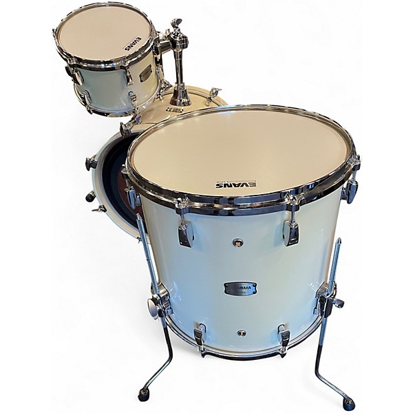 Used Yamaha 3 Piece ABSOLUTE HYBRID MAPLE 3 PC SHELL PACK POLAR WHITE  Drum Kit