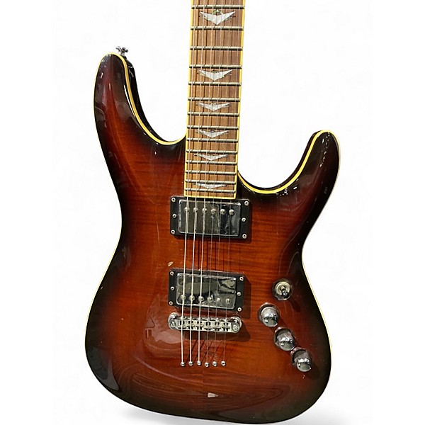 Used Schecter C-1 PLUS DIAMOND SERIES SUNBURST Solid Body Electric Guitar