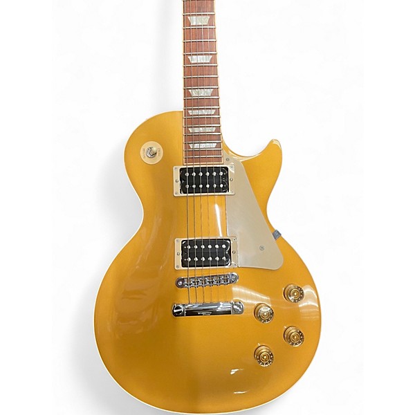 Used Gibson Les Paul Signature T Gold Top Solid Body Electric Guitar