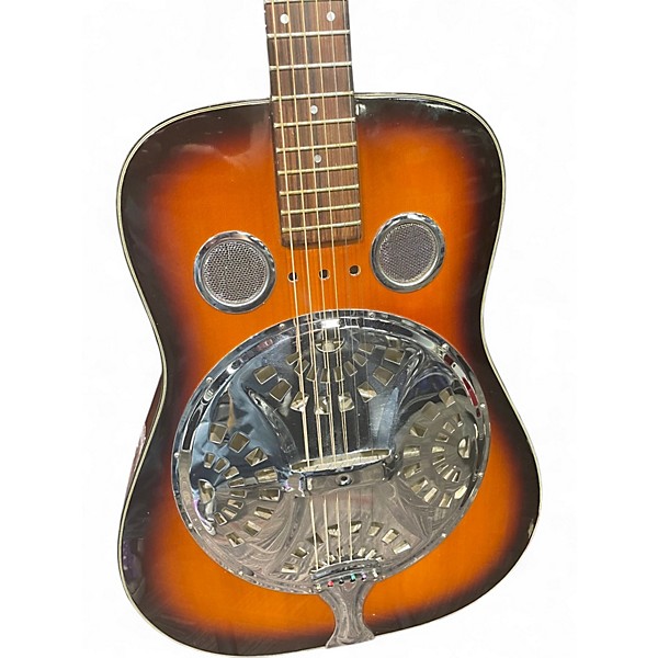 Used Morrell Music Resonator 2 Tone Sunburst Acoustic Guitar