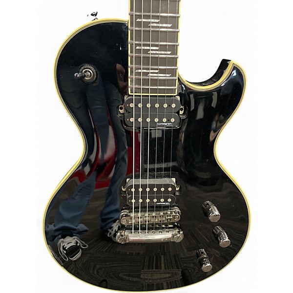 Used Schecter Guitar Research SOLO-II BLACKJACK Black Solid Body Electric Guitar