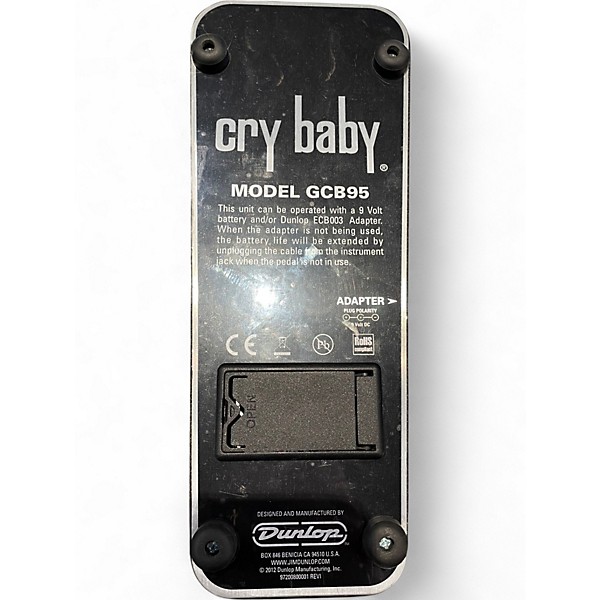 Used Dunlop GCB95 Original Crybaby Wah Effect Pedal